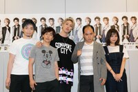 左からmatty、eyeron、ko-dai、斎藤司、田中里奈