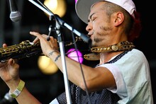 SOIL & "PIMP" SESSIONSの元晴（Sax）。