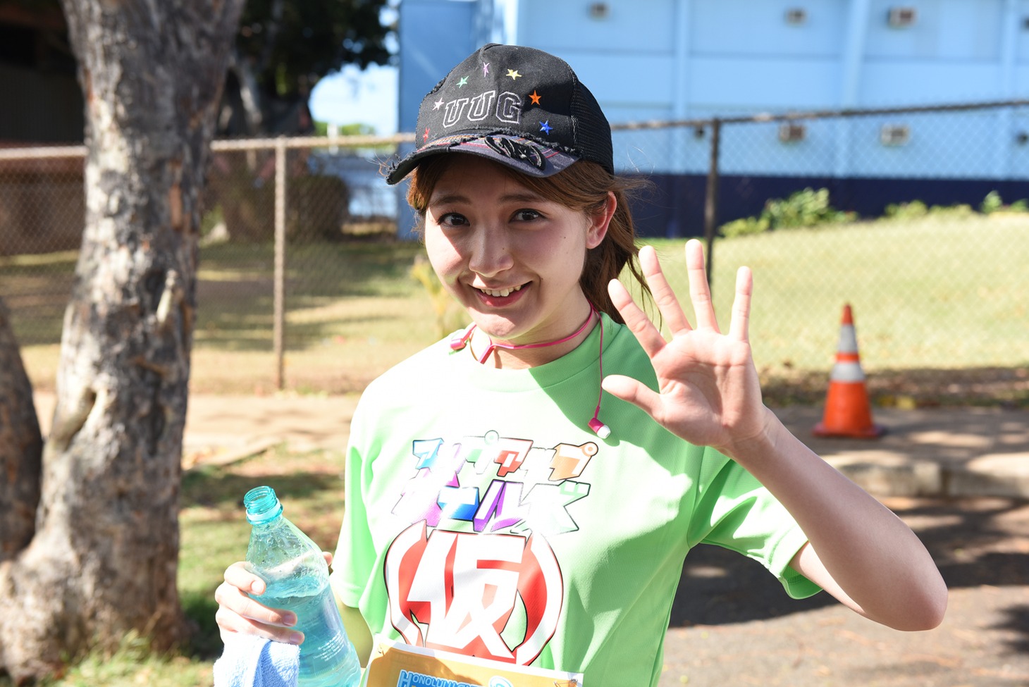 タスキを渡した直後の森咲樹。