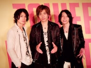 タワーレコード渋谷店でインストアイベントを行ったUnknown Number!!!の3人。(左から)松田凌、宮崎秋人、北村諒。