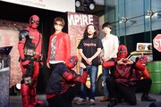 映画「デッドプール」公開直前プレミアイベントの様子。