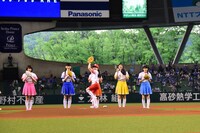 本田紗来投手のピッチング。