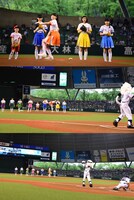 柏木ひなた投手の投球。