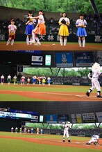 柏木ひなた投手の投球。