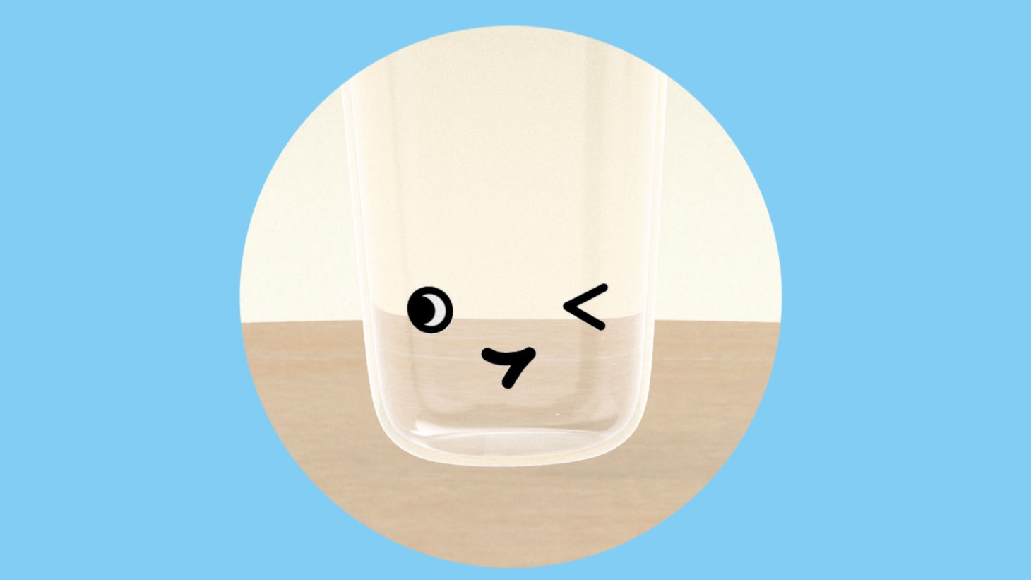 「ぼくは牛乳」のワンシーン。