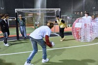 撮影の合間の様子。