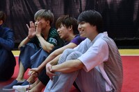 左からタクヤ、リョウガ、タカシ。