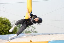 着地したユースケ。