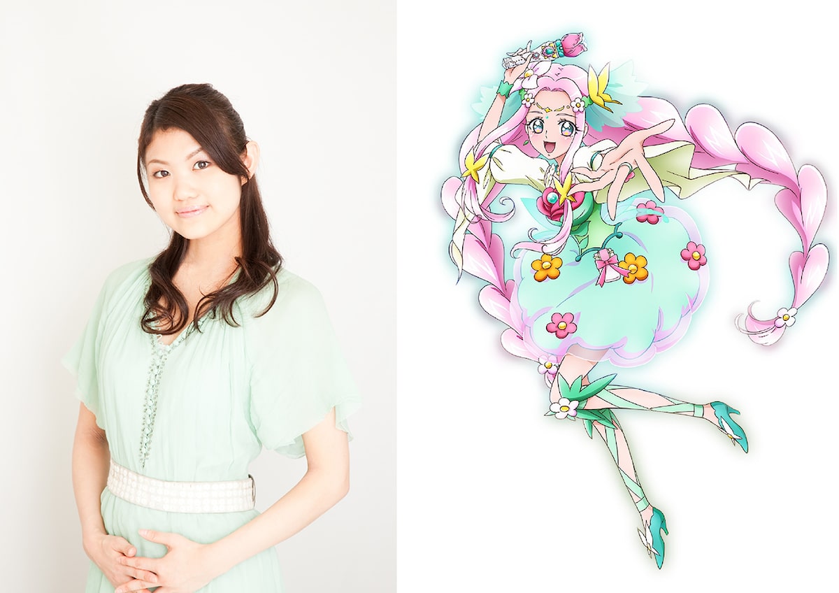 左から早見沙織、早見が声を担当するキュアフェリーチェ。 (c) ABC  