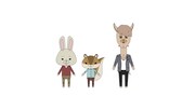左からロペ、アキラ先輩、雨宮。 (c)紙兎ロペプロジェクト2016 / フジテレビジョン