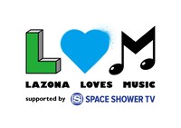 「LAZONA LOVES MUSIC supported by SPACE SHOWER TV」ロゴ