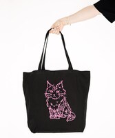 「あみのねこちゃんトートバッグ」