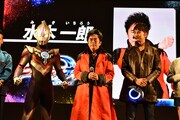「新番組ウルトラマンオーブ制作発表会」の様子。