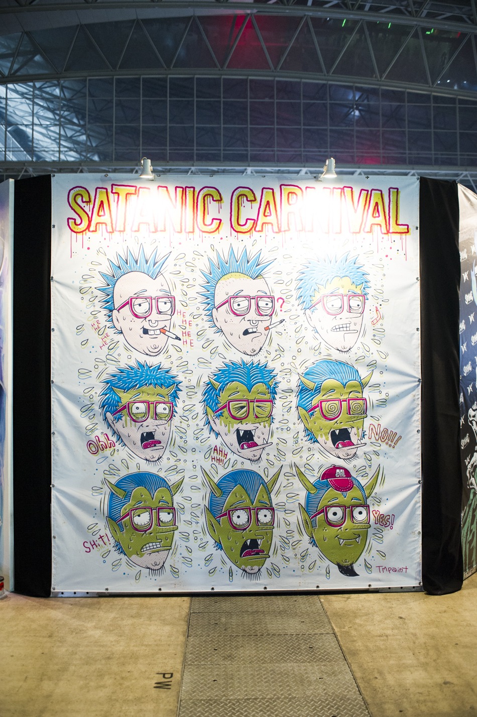 TM paintによるライブペインティング作品。（撮影：瀧本”JON…”行秀）