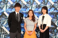 左から渡部建（アンジャッシュ）、高梨沙羅、森高千里。 (c)フジテレビ