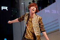 WEBERのミニライブの様子。　（撮影：渡辺綾）