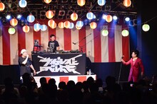 サイプレス上野とロベルト吉野と浜野謙太。（撮影：高田梓）