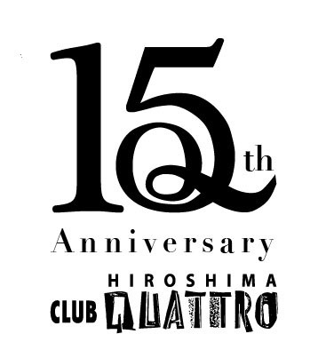 「HIROSHIMA CLUB QUATTRO 15th ANNIVERSARY」ロゴ