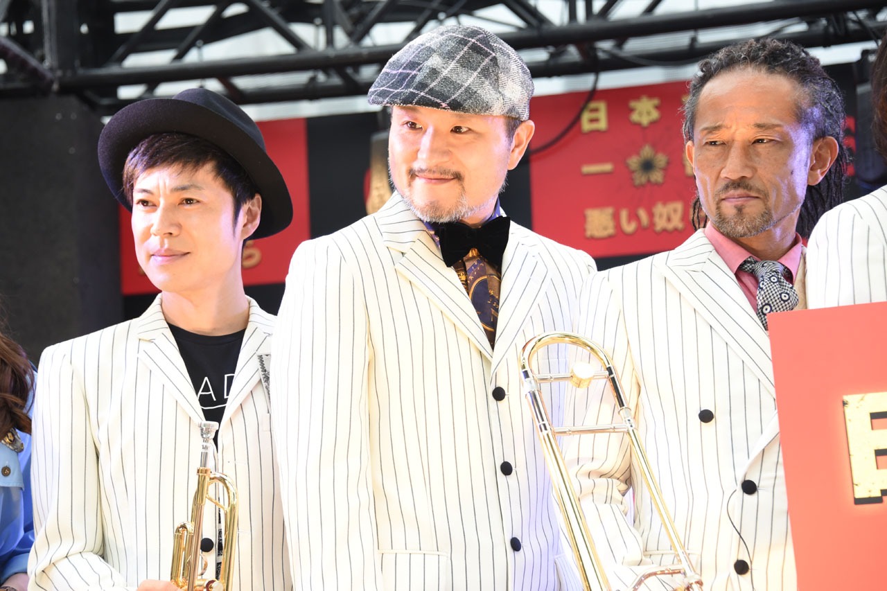 左からNARGO、沖祐市、北原雅彦。