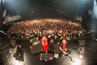 tricot「KABUKU TOUR 2016」東京・赤坂BLITZ公演の様子。（Photo by Ohagi）