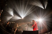 tricot「KABUKU TOUR 2016」東京・赤坂BLITZ公演の様子。(Photo by Ohagi)