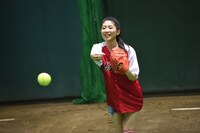 本番に向けて投球の勘がつかめてきた様子の茅原投手。