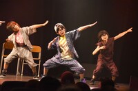 左から財部友吾、須藤琉偉、城桧吏（スタメンKiDS）。