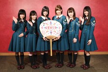 左から欅坂46の尾関梨香、今泉佑唯、平手友梨奈、渡邉理佐、小池美波、石森虹花。 (c)テレビ朝日