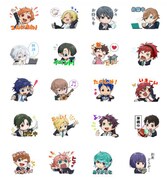 「ACTORS」LINEスタンプのサンプル画像。