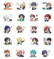 「ACTORS」LINEスタンプのサンプル画像。