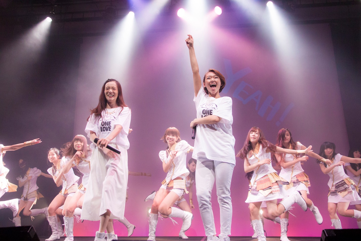 LinQ深瀬智聖、一ノ瀬みく卒業公演「ちせみくからの贈り物～Dear my LinQ～」の様子。（写真提供：ジョブ・ネット）