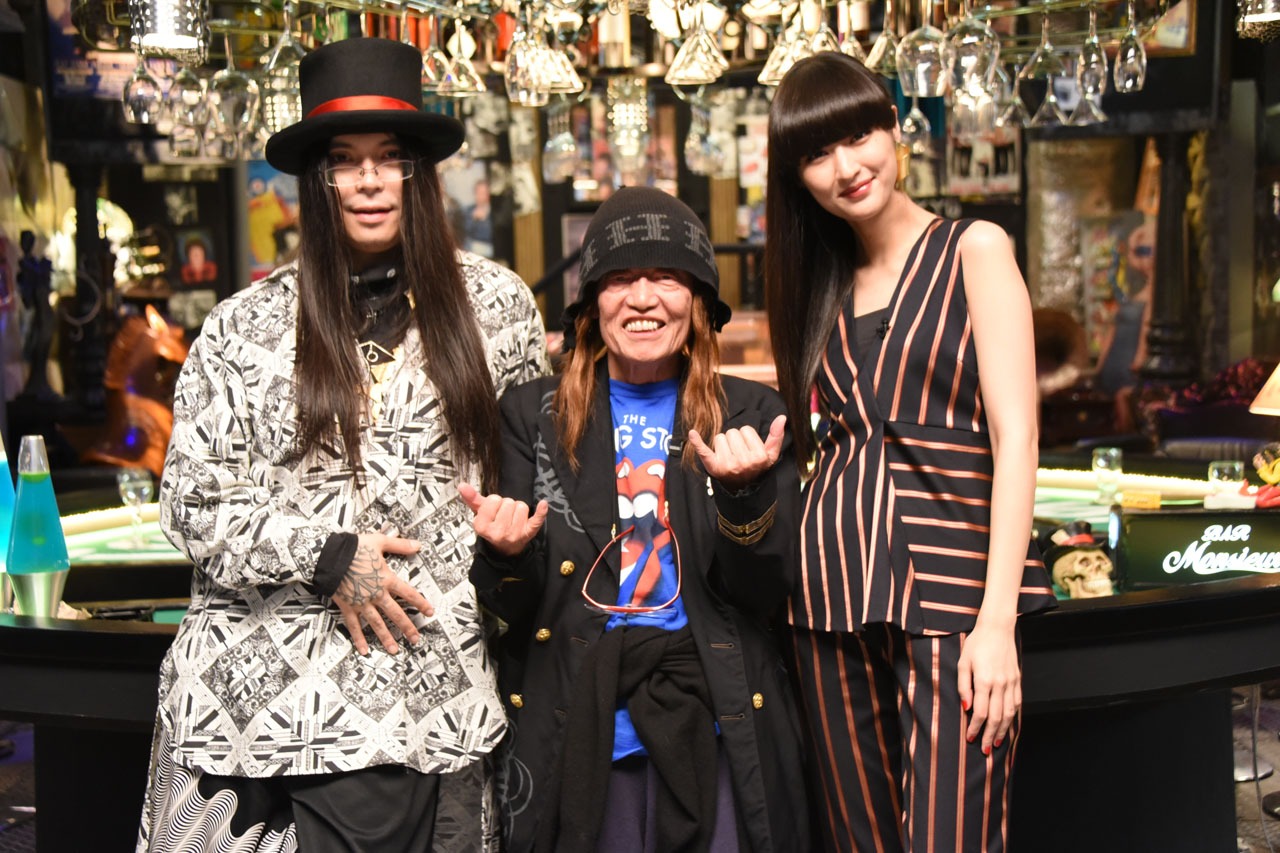 左からKenKen、ムッシュかまやつ、シシド・カフカ。