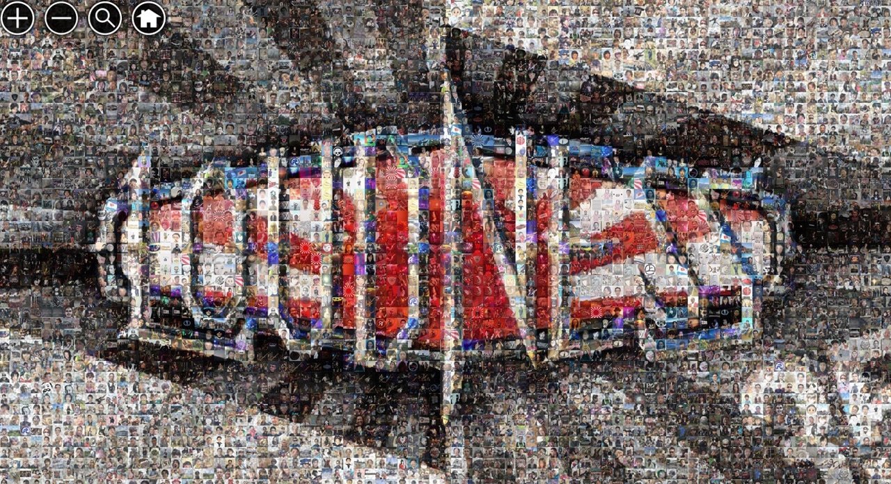 LOUDNESSフォトモザイクアート