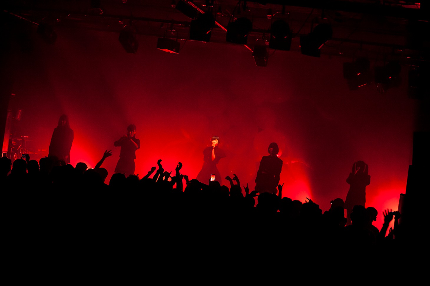 NECRONOMIDOL 4thワンマンライブ「Tenebrae Ascendant」の様子。（撮影：外林健太）