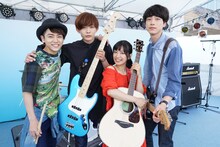左より泉澤祐希、竜星涼、miwa、坂口健太郎。