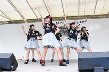 ばってん少女隊「デビュー1周年記念ライヴ『そしてだざエフ！！～気付いたら結成1周年過ぎちゃってました大会～』」の様子。