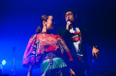 左からPUSHIM、Shyoudog（韻シスト）。 （Photo by cherry chill will）