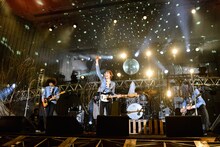 THE BAWDIES「SHOUT OUT LOUD！」東京・日比谷野外大音楽堂公演の様子。（Photo by RUI HASHIMOTO[SOUND SHOOTER]）