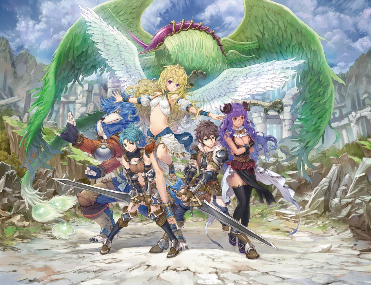 「ブレス オブ ファイア 6 白竜の守護者たち」キービジュアル (c) CAPCOM CO., LTD. ALL RIGHTS RESERVED.