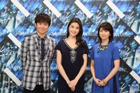 左から渡部建（アンジャッシュ）、橋本マナミ、森高千里。 (c)フジテレビ