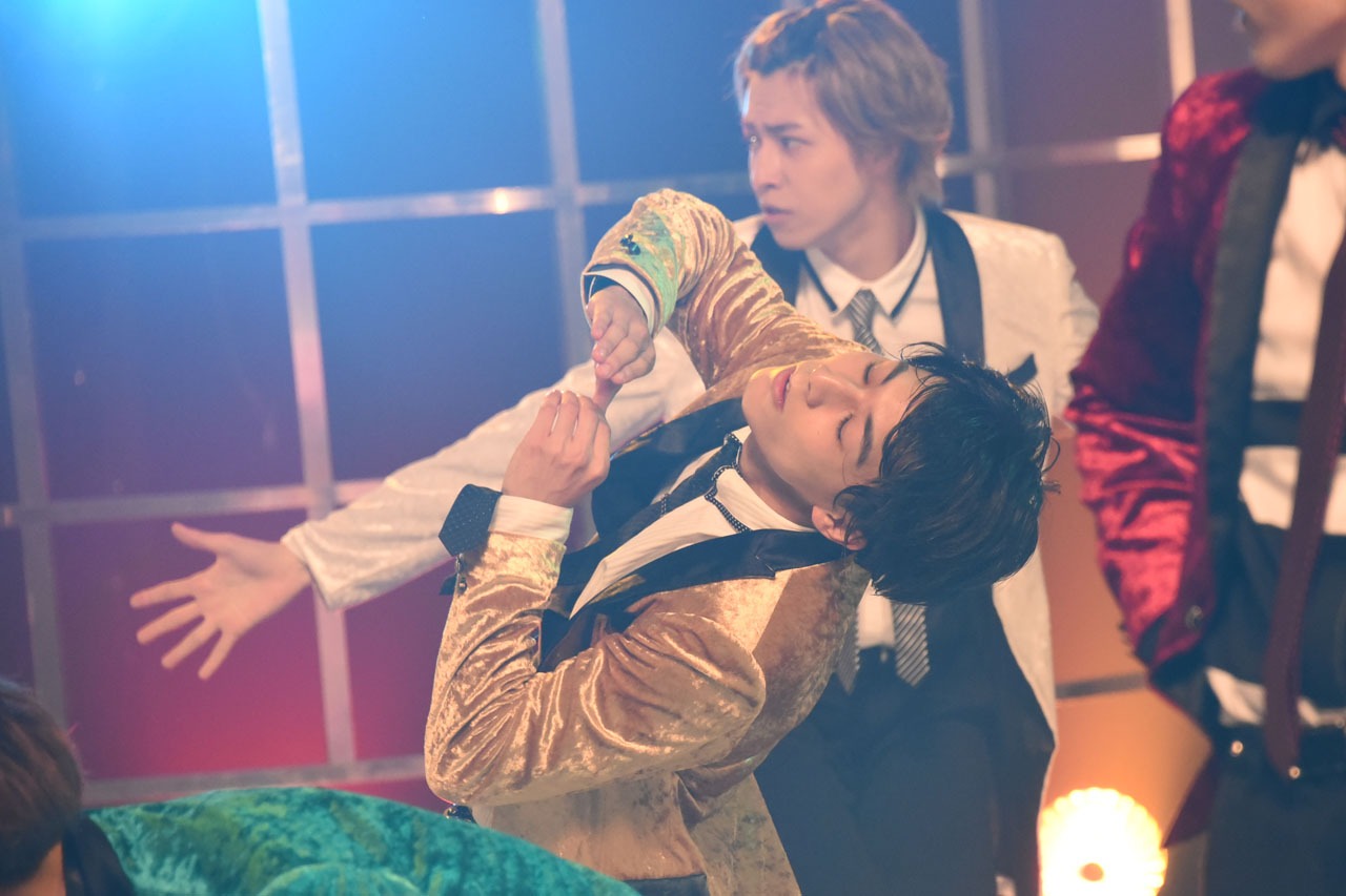 ライブパートの収録の様子。
