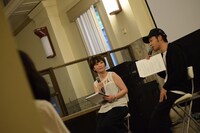 7月6日に広島・旧日本銀行広島支店で行われた「兵士A」特別試写会の様子。（撮影：藤井徹）