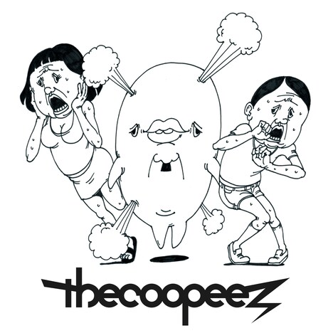 the coopeezの新作音源「口以外すべて口」のビジュアルおよびグッズデザイン。