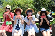 ゆるめるモ！「サマーボカン」MV撮影時の様子。