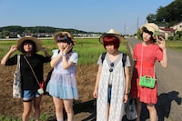 ゆるめるモ！「サマーボカン」MV撮影時の様子。