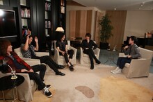 「Music talk session THE YELLOW MONKEY with ハマ・オカモト powered by FULL CHORUS」収録の様子。(c)areUme?