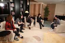 「Music talk session THE YELLOW MONKEY with ハマ・オカモト powered by FULL CHORUS」収録の様子。(c)areUme?