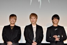 左から今市隆二、登坂広臣、佐藤寛太。