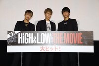 左から今市隆二、登坂広臣、佐藤寛太。