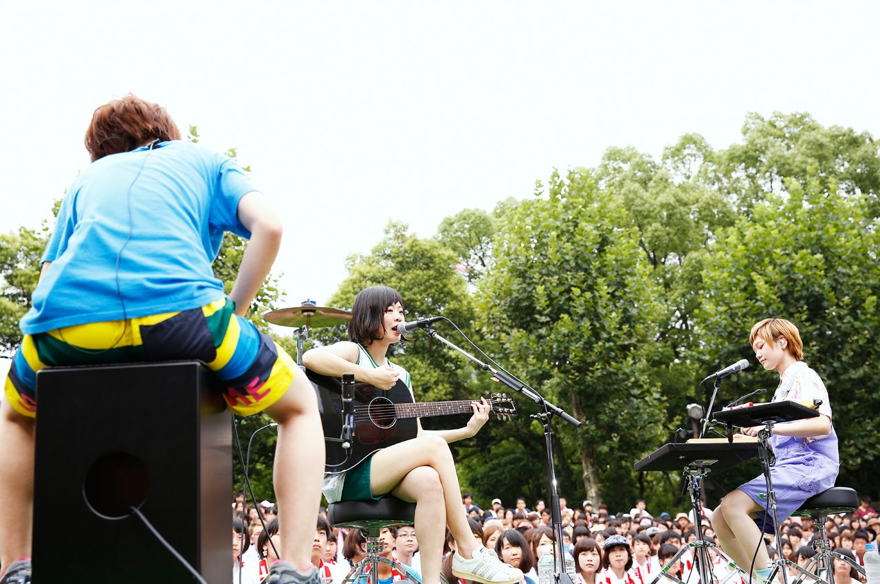 「SHISHAMO NO YAON!!! 2016」青空編の様子。（撮影：岡田貴之）